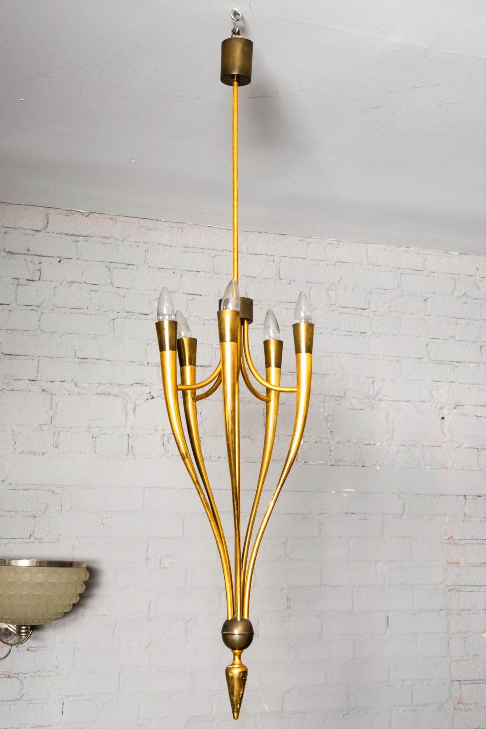 Guglielmo Ulrich (1904 - 1977): Pendant Five-Light Chandelier (1 of 14)