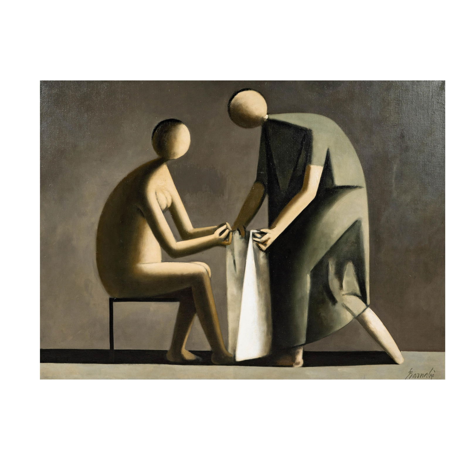 Dulio Barnabe, Italy 1914-1961, Two Figures (1 of 13)