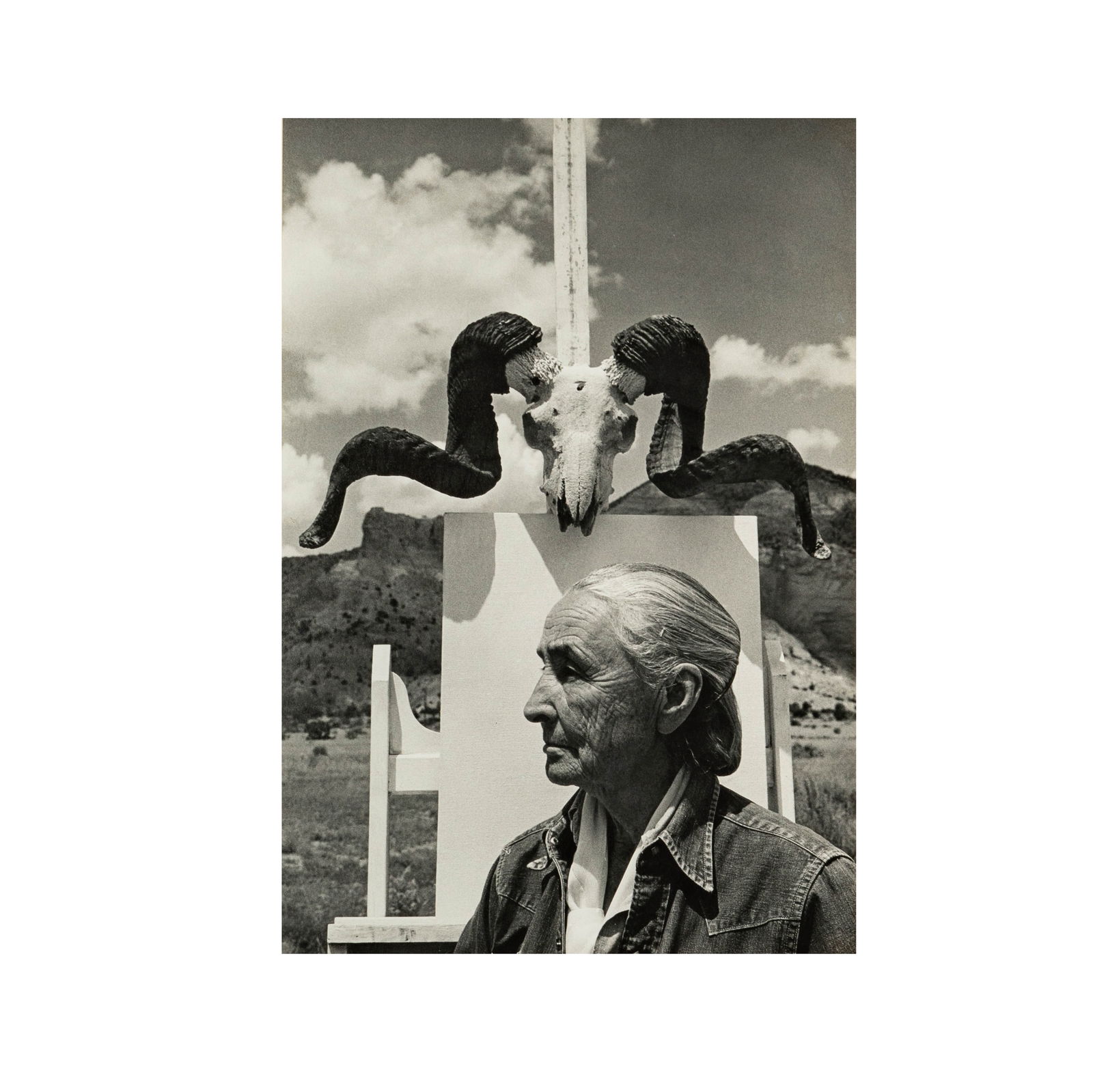 Arnold Newman, American 1918-2006, Georgia O'Keeffe, Ghost Ranch (1 of 9)