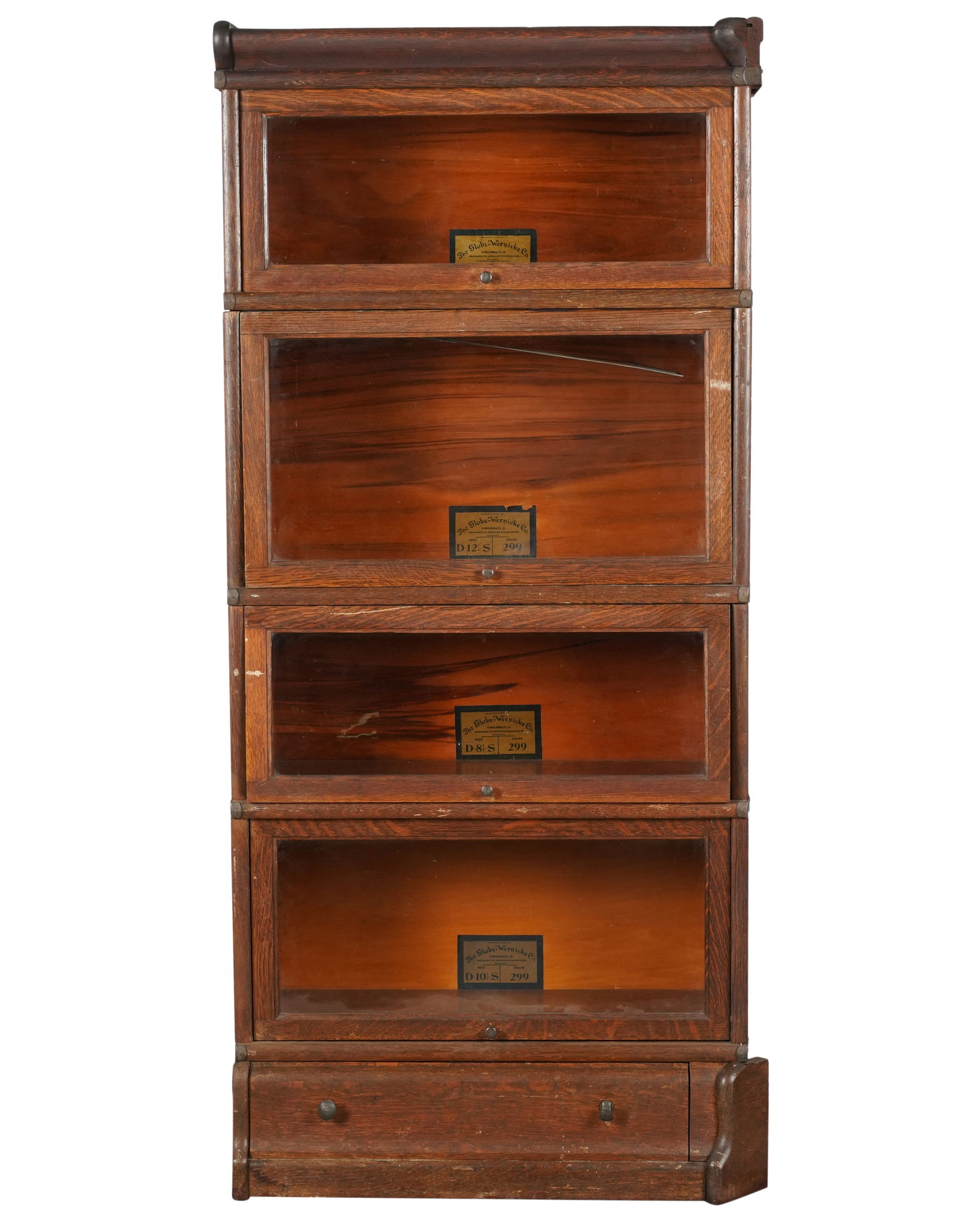 A Globe-Wernicke Oak Lawyer's Stacking Bookcase (1 of 9)