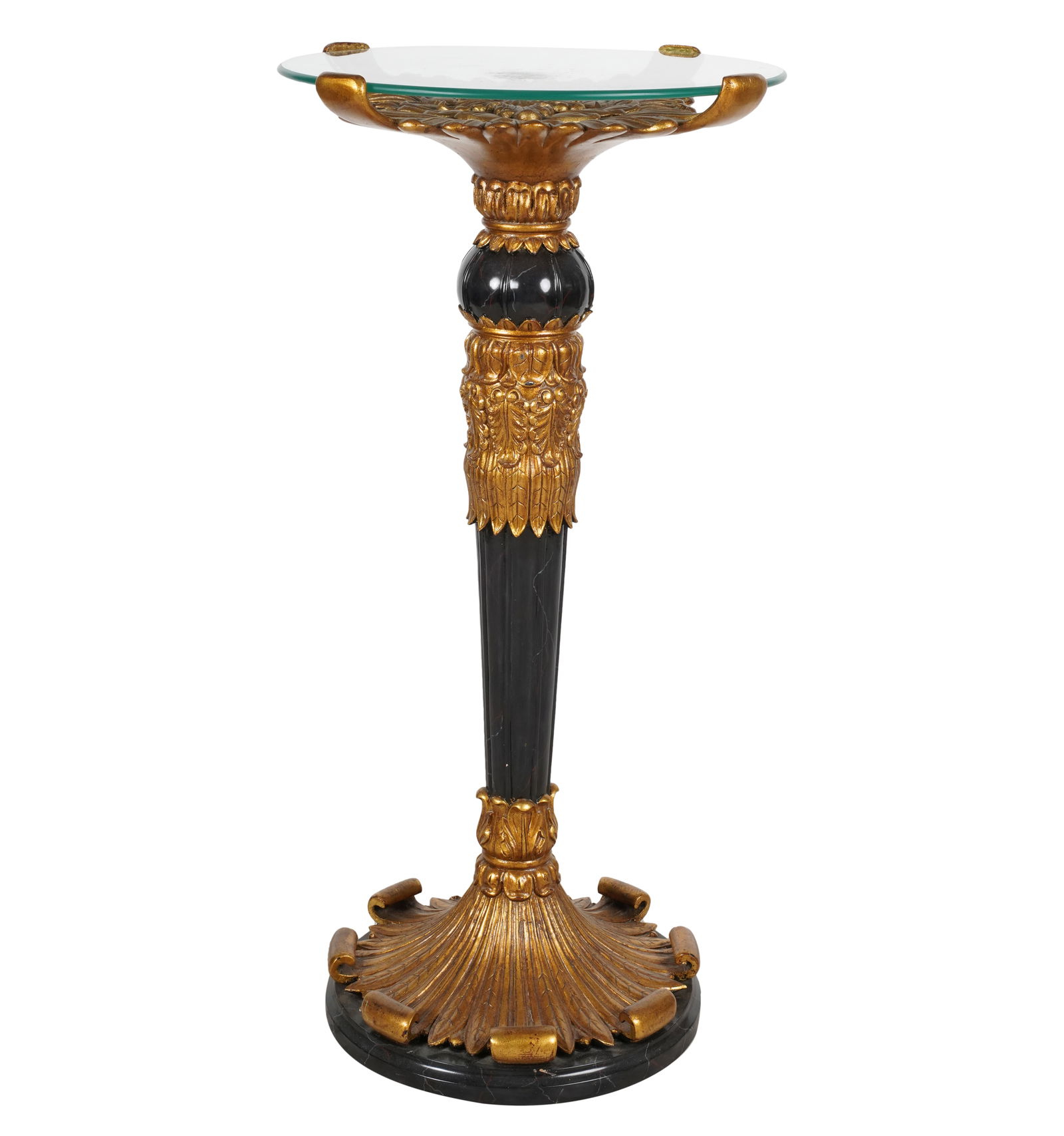 A Neoclassical-Style Gilt and Faux Marble Stand (1 of 8)