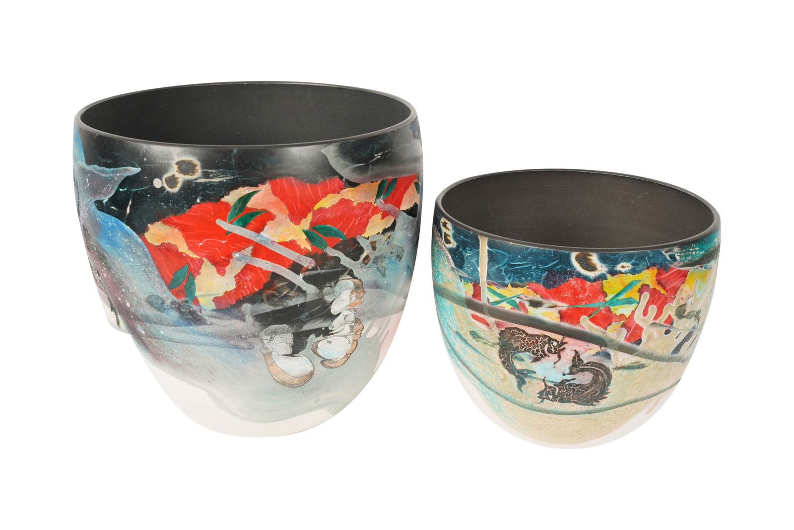 Patrick Dragon: Two Painted Ceramic Bowls (1 of 11)