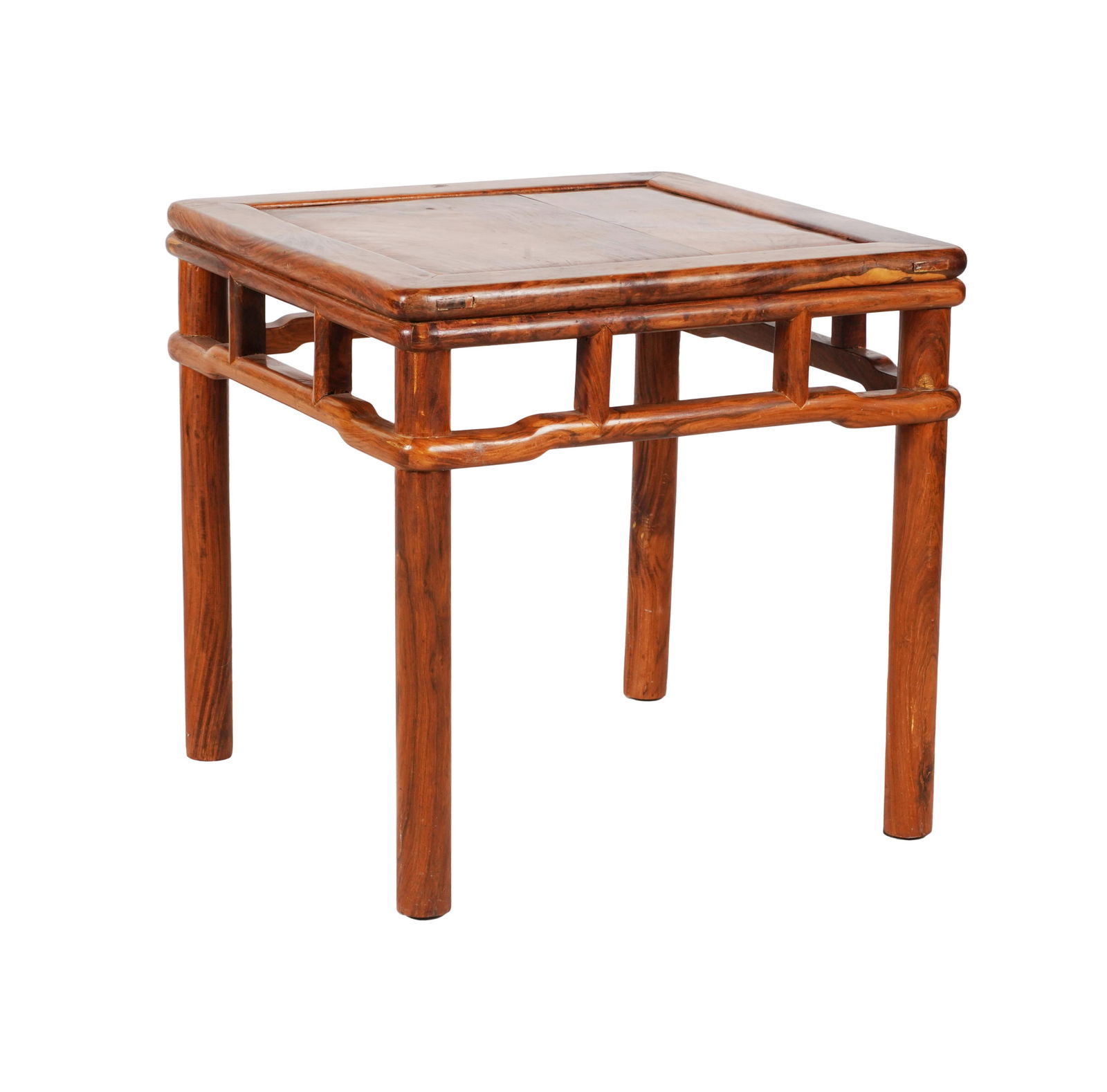 A Chinese Huanghuali Wood Square End Table (1 of 6)
