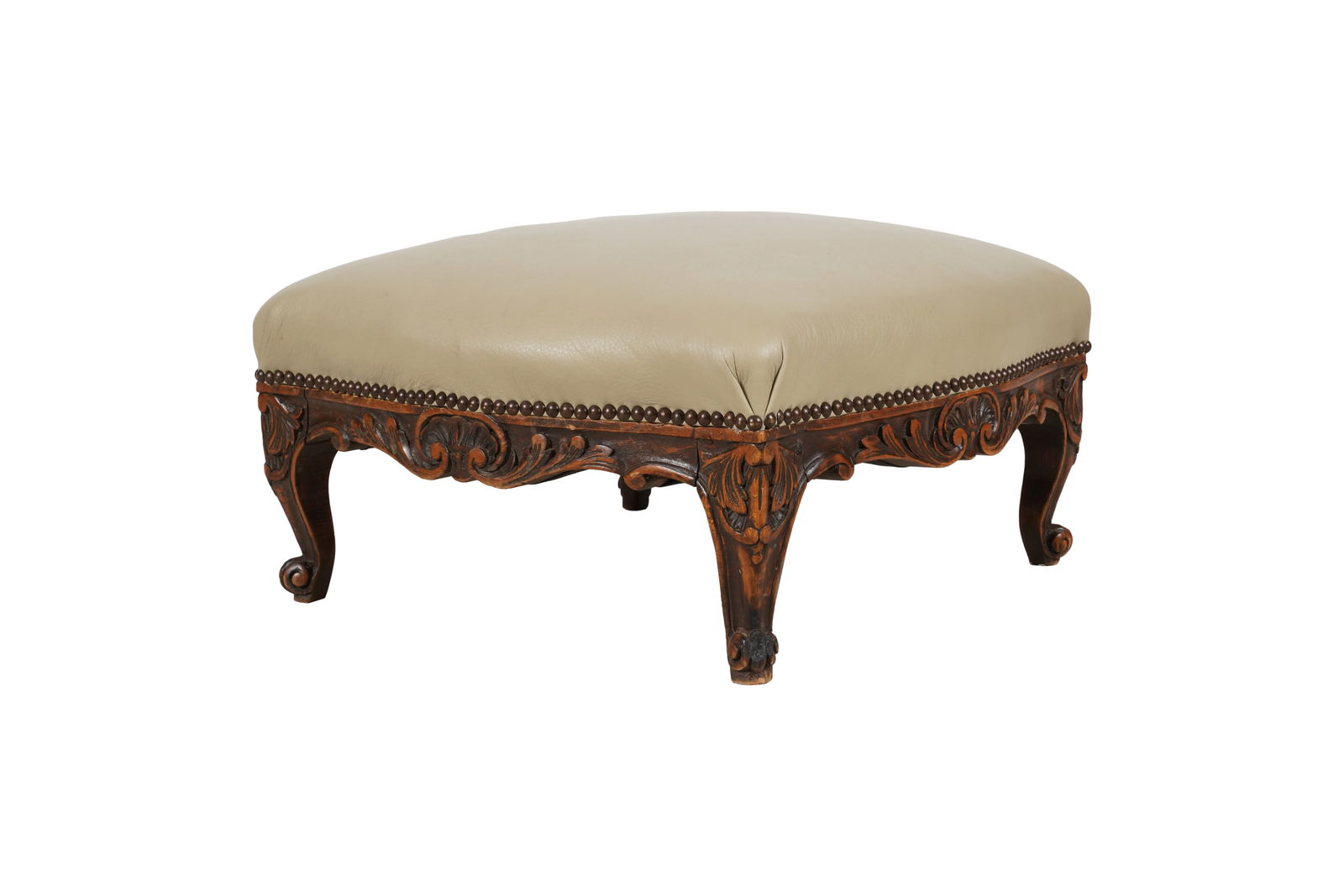 A Louis XV Provincial-Style Square Footstool (1 of 6)