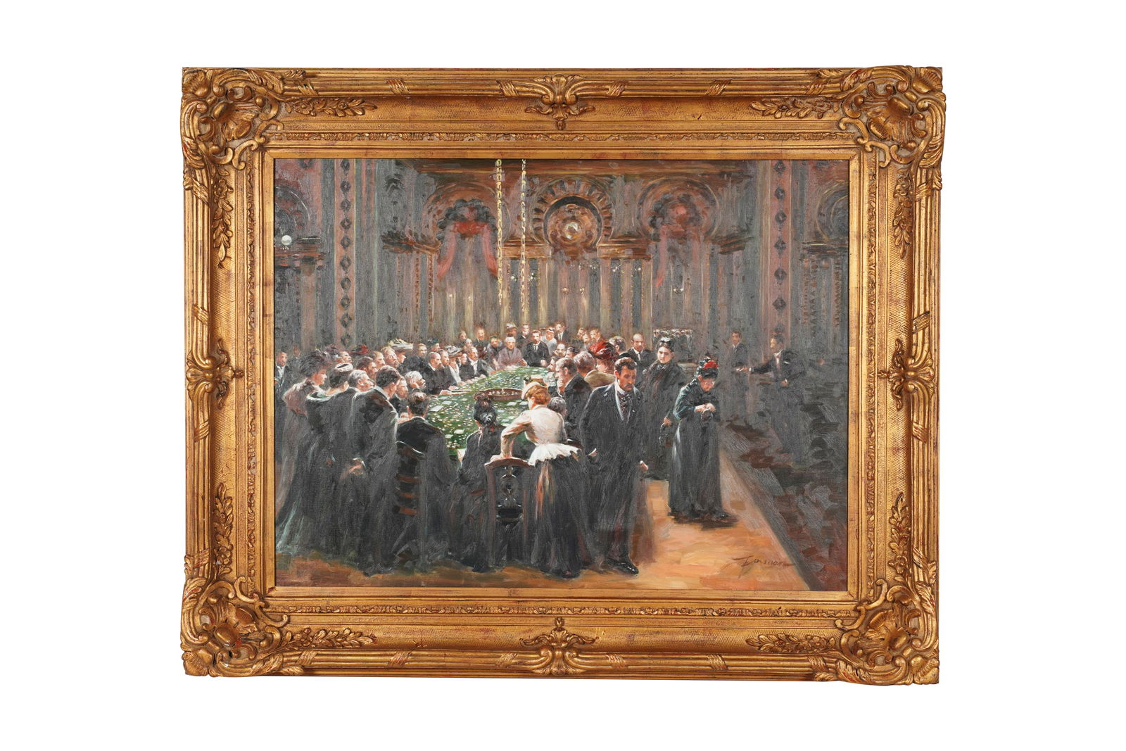 Late 20th Century: Figures at a Roulette Table (1 of 9)