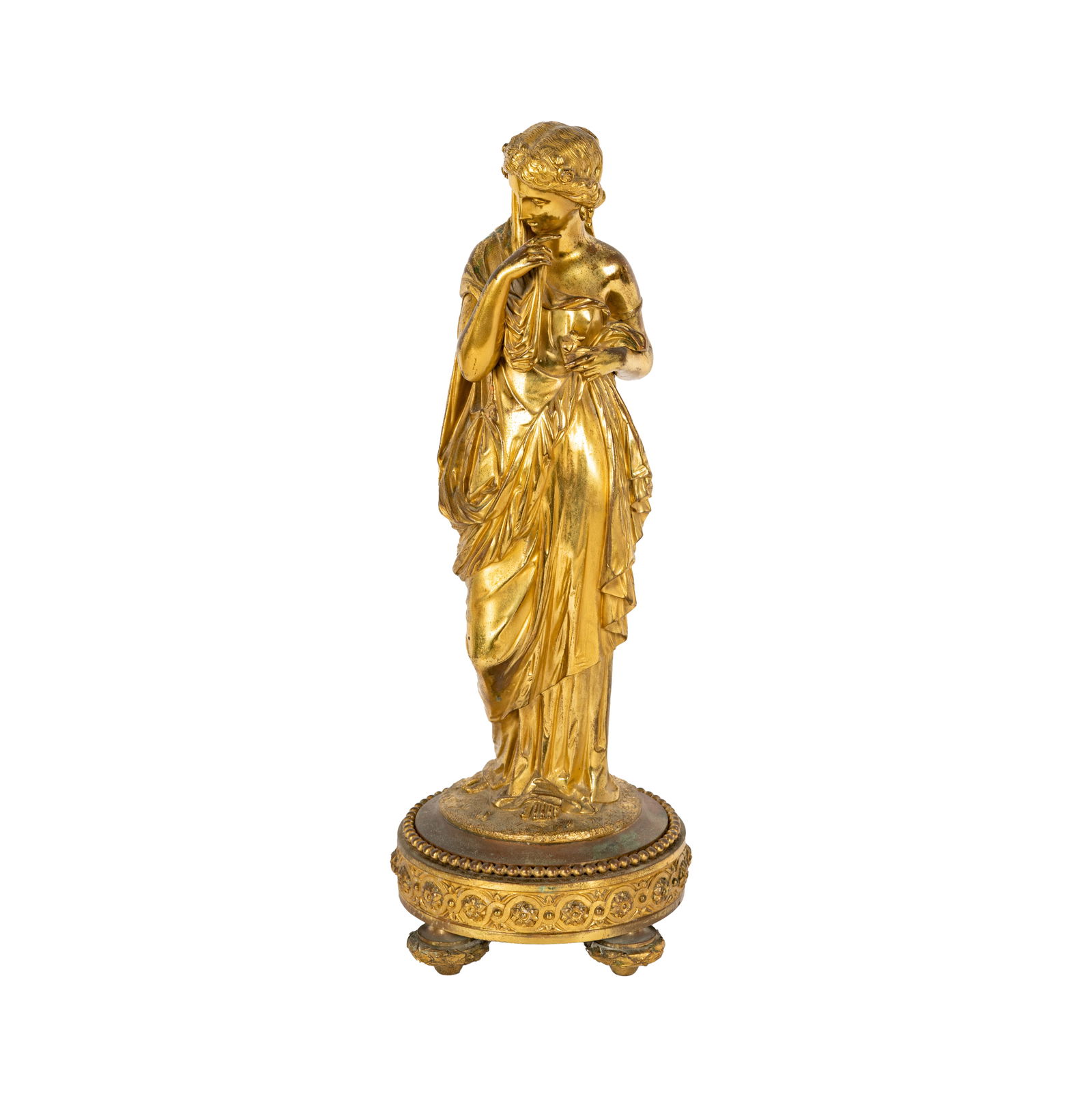 A Continental Gilt Bronze Figure of a Classical Maiden (1 of 11)