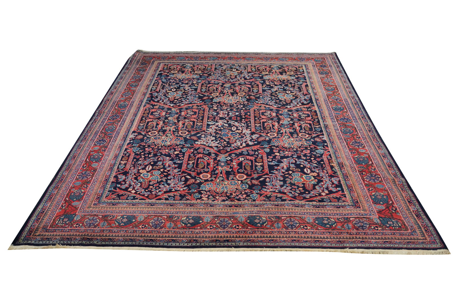 A Persian Red and Blue Field Area Rug (1 of 13)