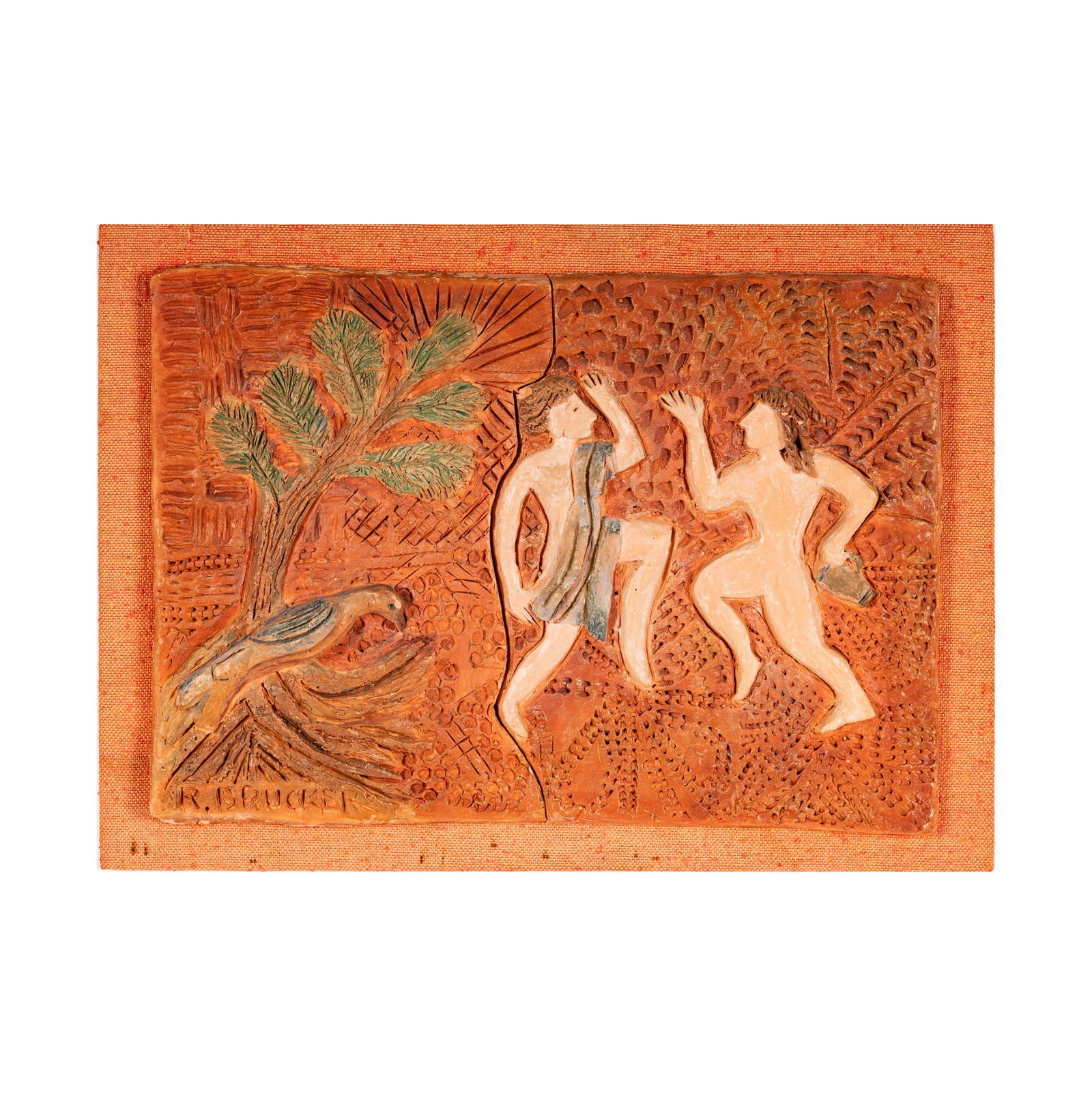 A Terracotta Plaque of Two Figures Dancing (1 of 11)