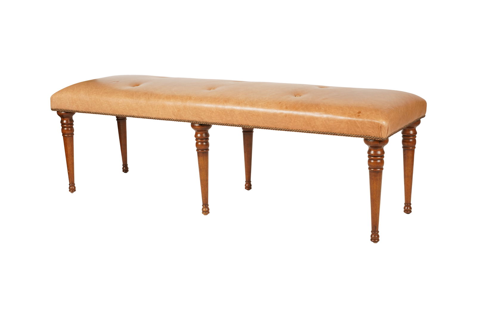 A H & G Co. Leather Upholstered Bedside Bench (1 of 9)