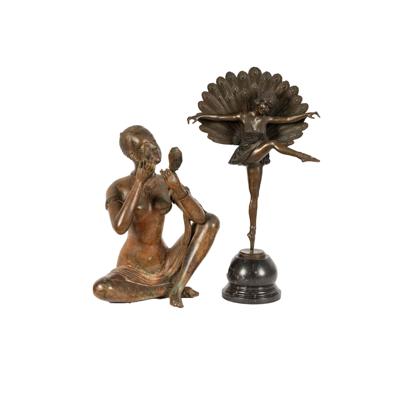Two Female Bronze Figures (1 of 16)