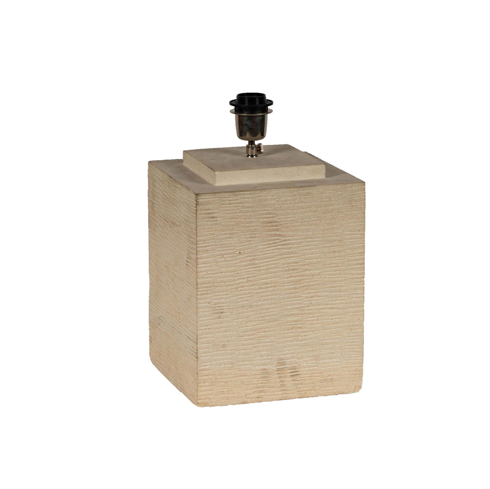 A Heavy Cast Stone Table Lamp (1 of 12)