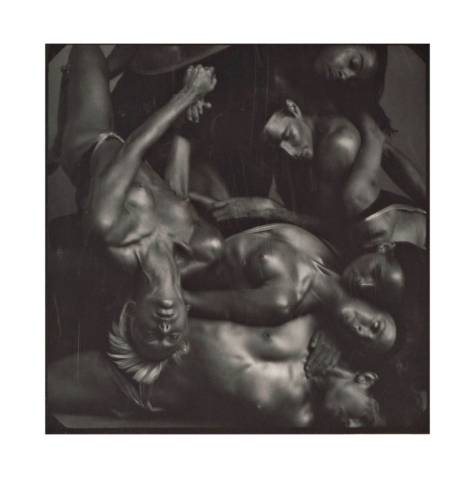 Annie Leibovitz, American b.1949, Nude Group: Annie Leibovitz American b.1949 Nude Group print pencil signed lower right and editioned 1/25 lower center Image: 9 1/2 x 9 1/2 in. (24.1 x 24.1 cm.), Frame: 17 x 16 1/4 in. (43.2 x 41.3 cm.)