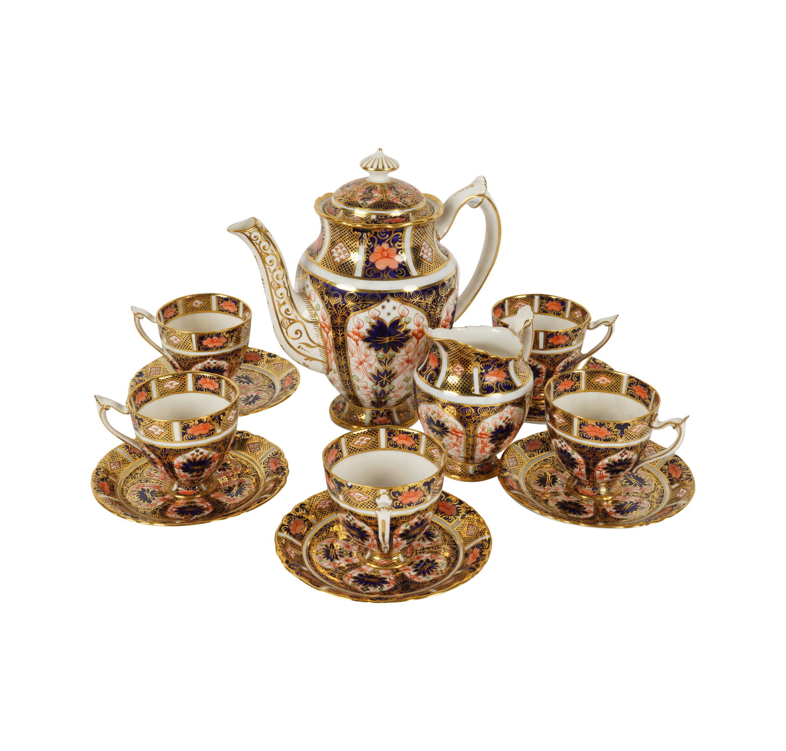 A Royal Crown Derby Porcelain Tea Service (1 of 9)