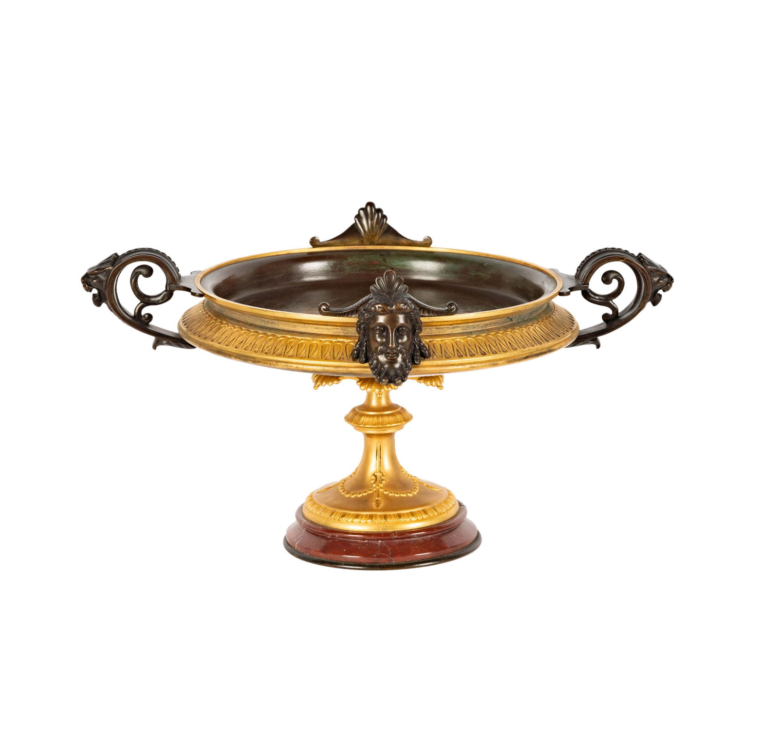 A French Neoclassical Gilt and Patinated Bronze Tazza (1 of 13)