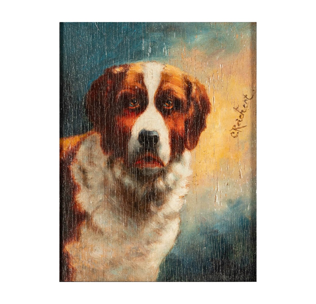 Carl Reichert: Portrait of a Saint Bernard Dog (1 of 10)