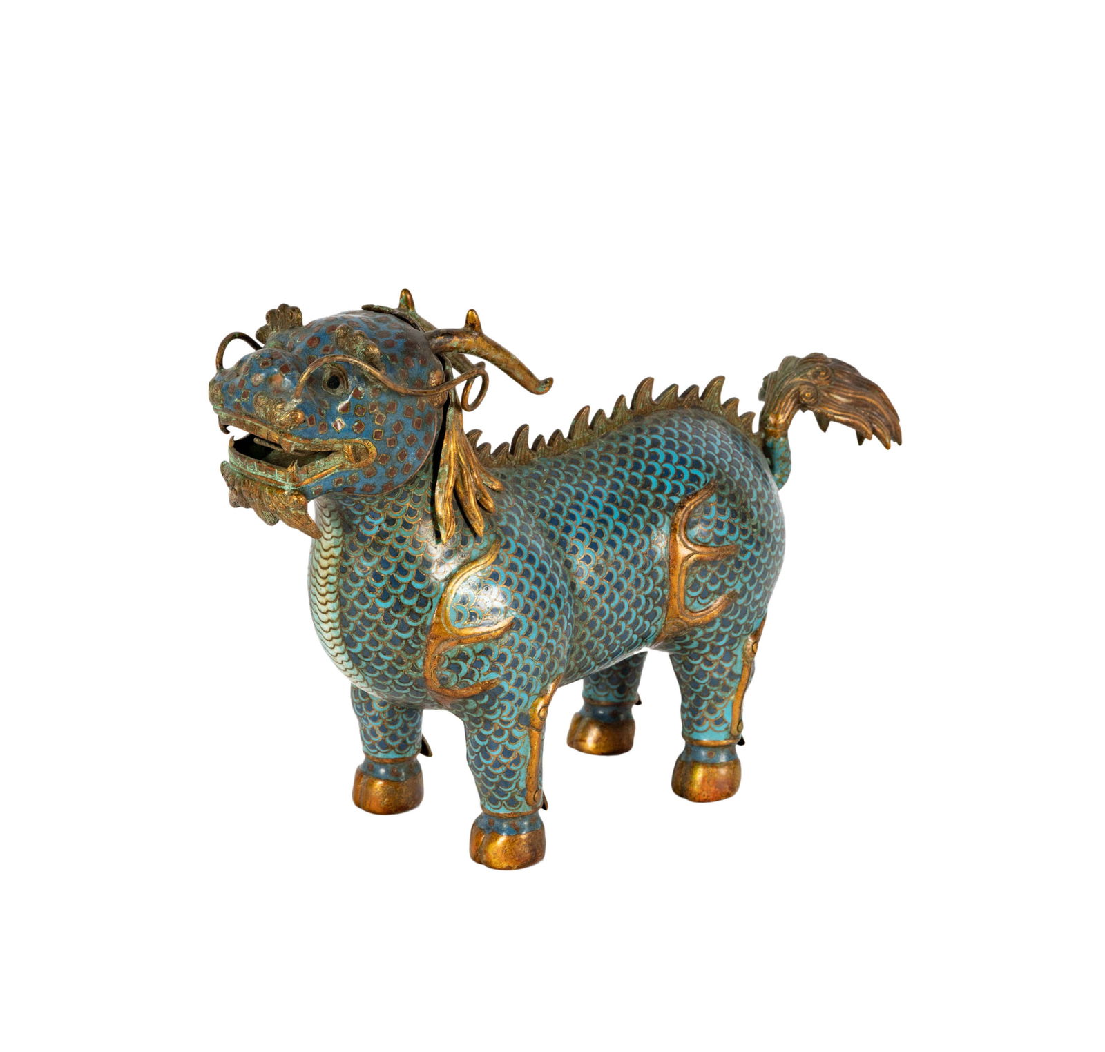 A Chinese Cloisonne Foo Dog Figure (1 of 11)