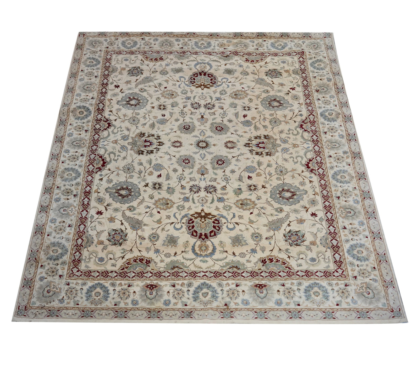 A Persian-Style Rug: wool on cotton 12'4" x 9'1"