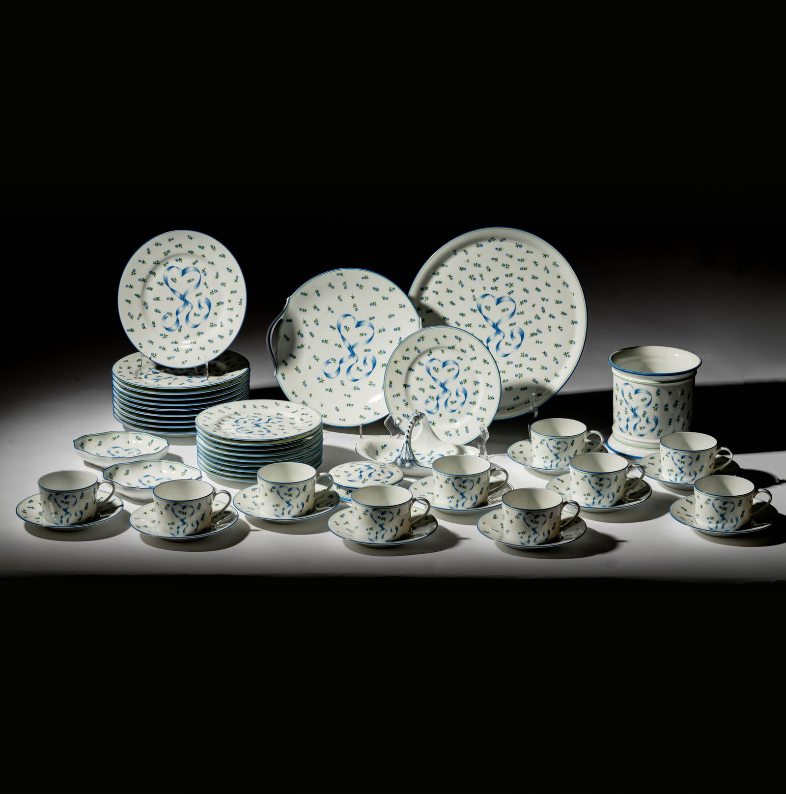 A Raynaud / Ceralene Limoges Porcelain Service for Ten (1 of 18)