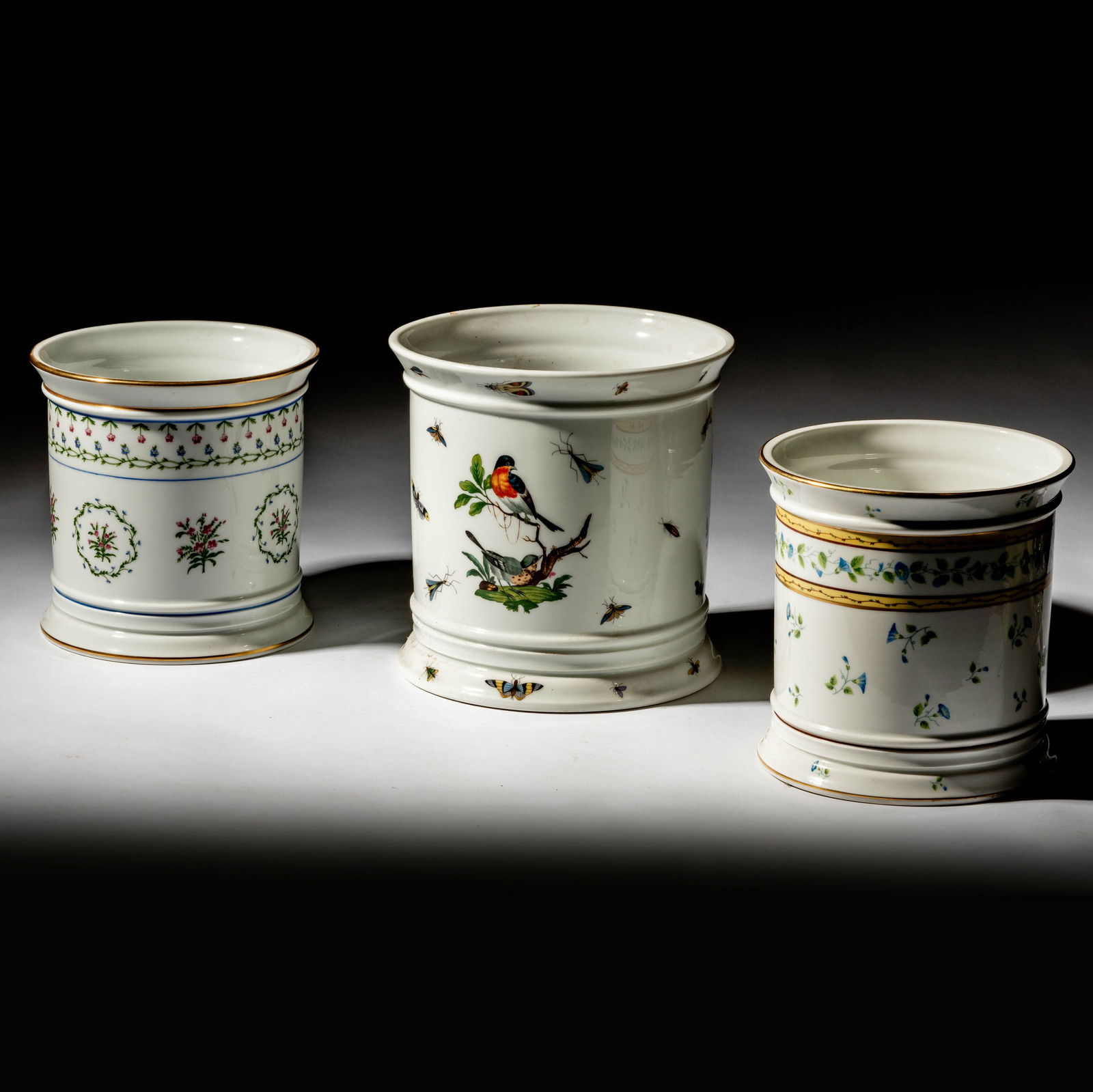 Three Raynaud / Ceralene Limoges Porcelain Cachepots (1 of 13)