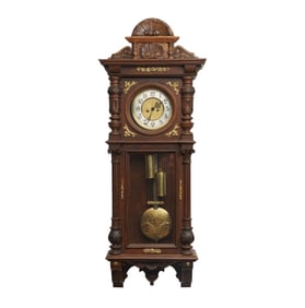 A Gustav Becker Vienna Regulator Wall Clock