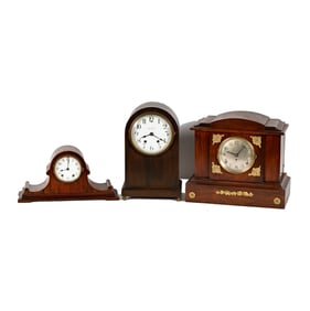 Three Seth Thomas Mantle Clocks