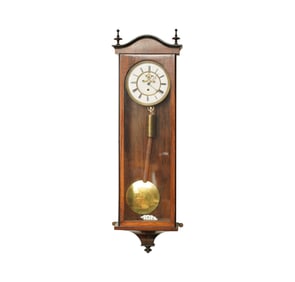 An Australian Biedermeier Rosewood Vienna Regulator Wall Clock