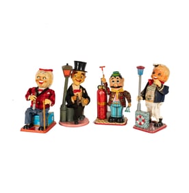 A Group of Four Japanese Battery Operated Mechanical Toys