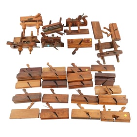 A Collection of Vintage Wood Edge and Trim Planers