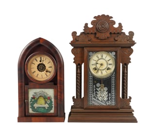 Two Assorted Mantle Clocks
