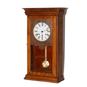 An E. Ingraham and Co. Regulator Wall Clock