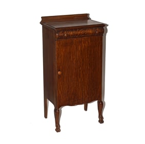 An Oak Sheet Music Cabinet