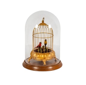 A German Musical Bird Automaton in Birdcage