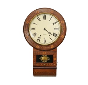 A New Haven Marquetry Clock Co. Wall Clock