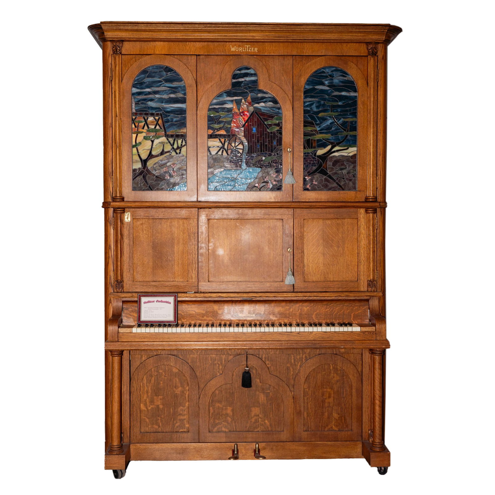 A Wurlitzer Oak and Stained Glass Orchestrion (1 of 20)