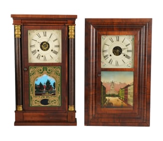 Two Seth Thomas Ogee Shelf Clocks