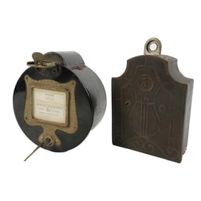 A Cast-Iron Nickelodeon Player and Mills Violano Coin-Operated Wall Box