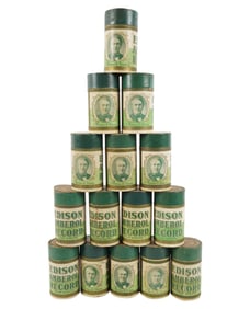 A Collection of Edison Green Amberol Record Phonograph Rolls