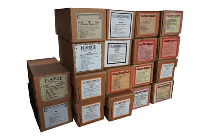 A Collection of 18 Clark and Play-Rite Music Nickelodeon Orchestra "A-Rolls"