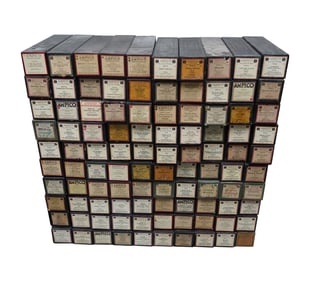A Large Collection of 100 Ampico Recording Piano Rolls