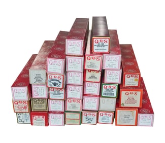 A Collection of 33 Assorted QRS Piano Player Rolls