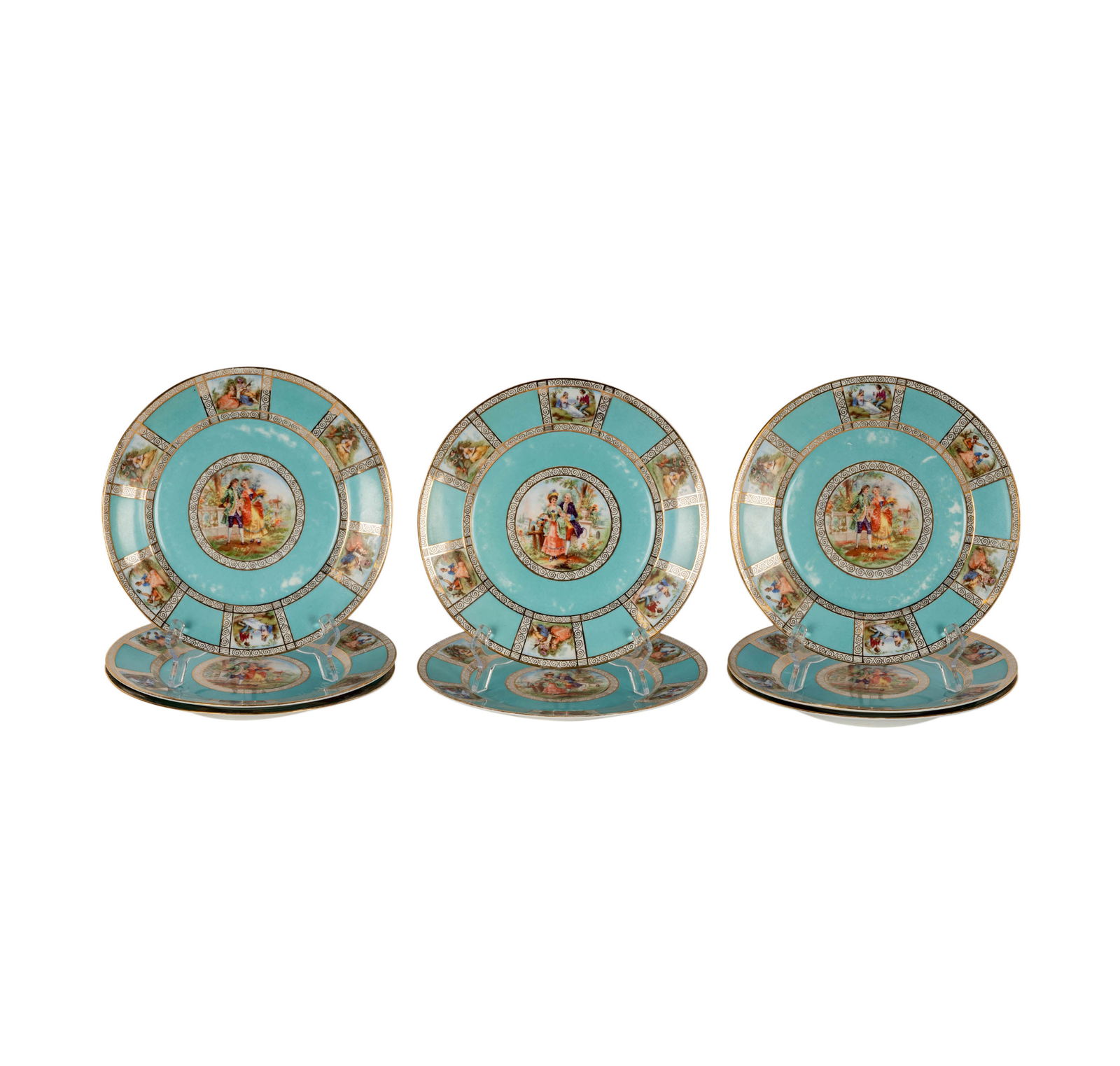 A Set of Eight Czech Porcelain Cabinet Plates (1 of 6)