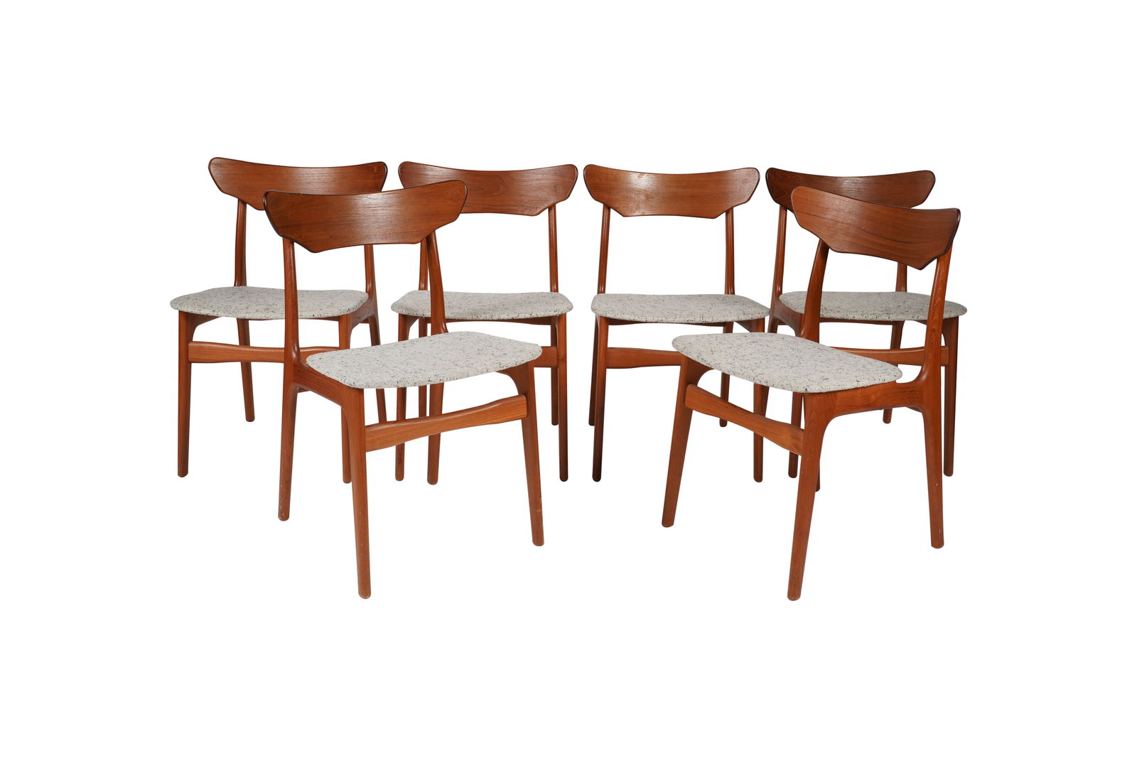 A Set of Six Schionning and Elgaard Danish Modern Dining Side Chairs (1 of 11)