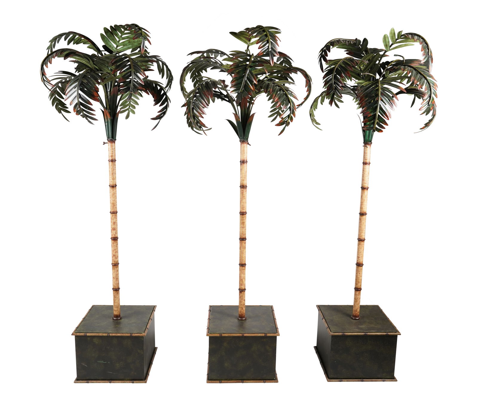 Three Painted Metal Palm Trees (1 of 11)