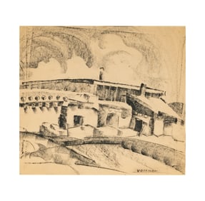 Grace Libby Vollmer (1884-1977): Taos Scene