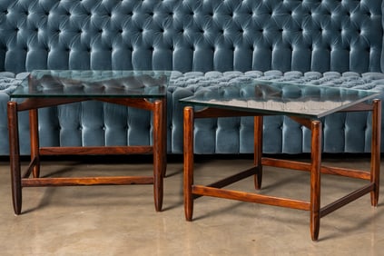 A Pair of Brazilian Mid-Century Modern Side Tables