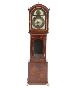 Billy Haines Installation: Diminutive Mahogany Tall Case Clock