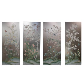 A Set of Four Gracie Chinoiserie Wallpaper Panels