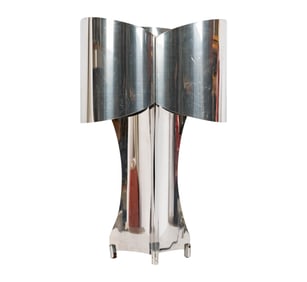 A Vintage Modernist Metal Table Lamp