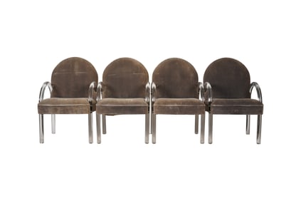 Charles Hollis Jones for Pace Collection: Four Waterfall Armchairs