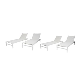 A Set of Four Patio Chaise Lounges